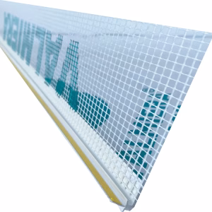 Профіль білий віконного примикання з сіткою Valmiera Glass довж. 2,4 м. (паяний)